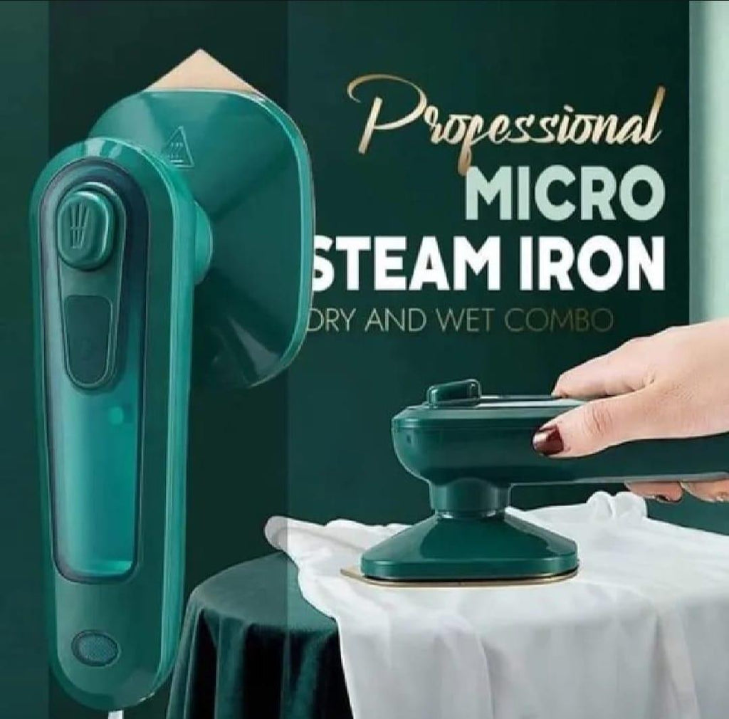 Steam iron green stainless steel