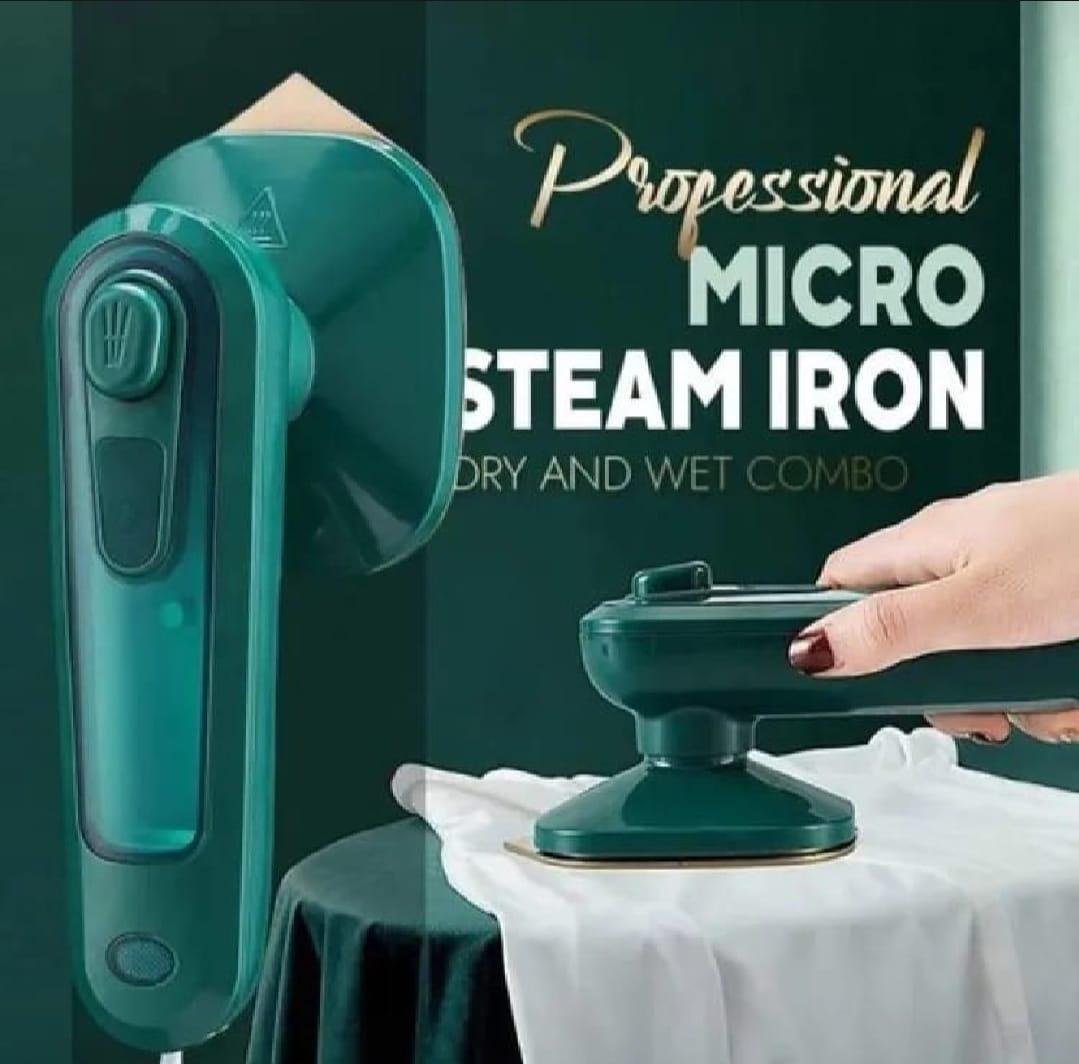 Steam iron green stainless steel