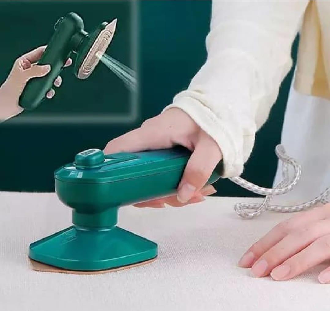 Steam iron green stainless steel