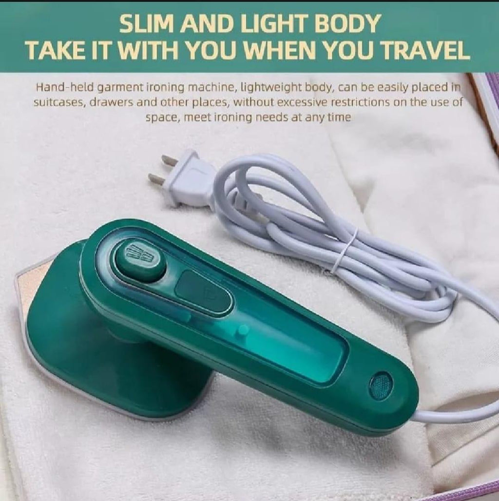 Steam iron green stainless steel