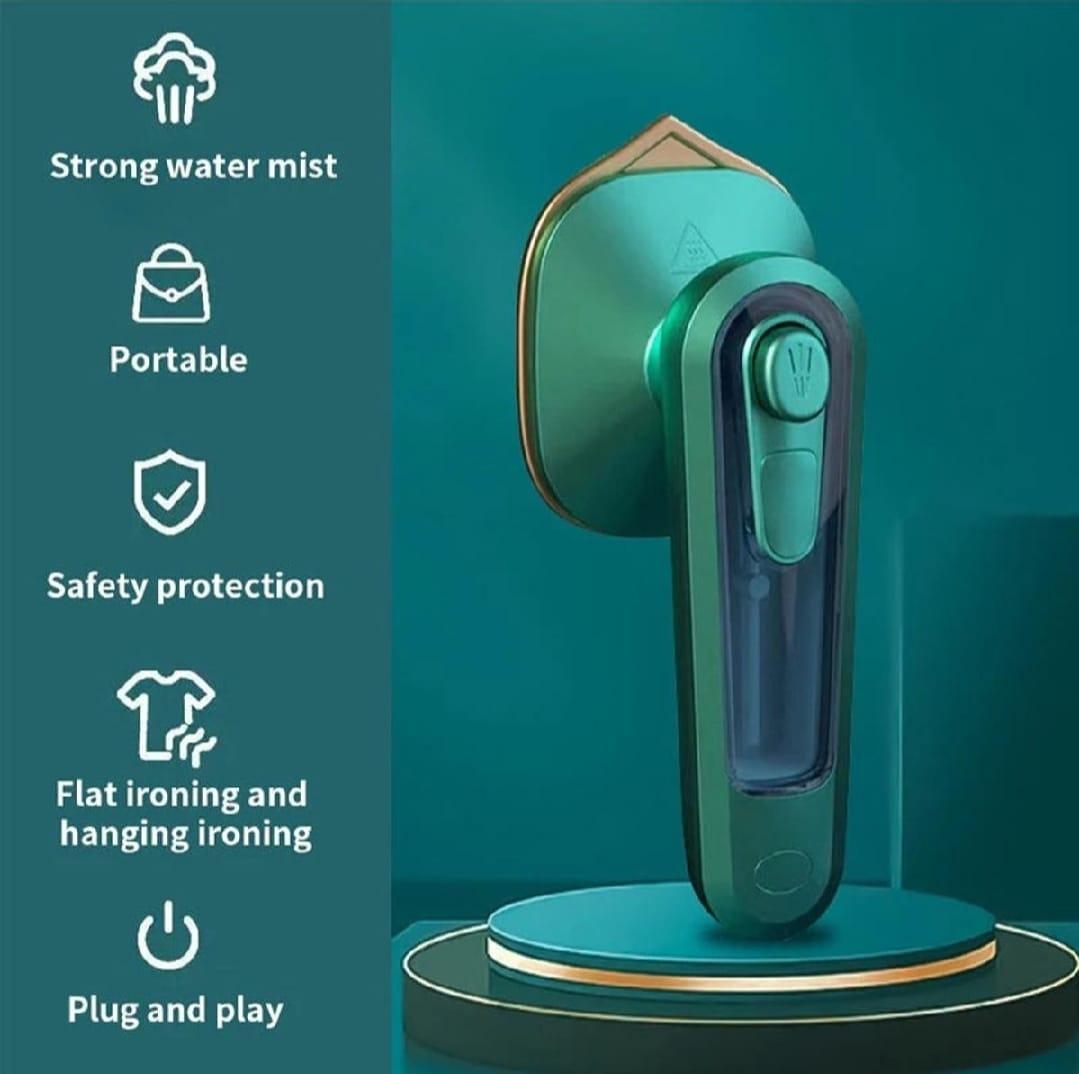 Steam iron green stainless steel