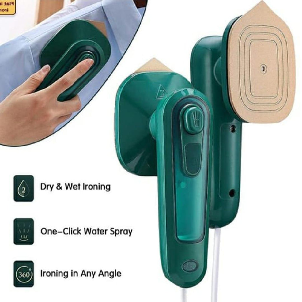 Steam iron green stainless steel