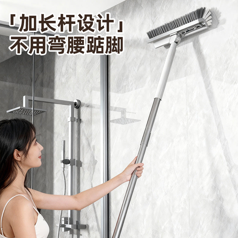 Floor Brush, Toilet Brush, Cleaning Brush, Floor Crevice Brush, Long-Handled Bathroom Brush, Hard-Bristled Bathroom Cleaning Brush