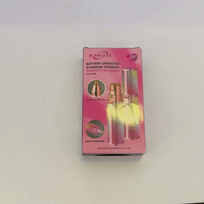 2-in-1 Ladies Facial Hair & Eyebrow Trimmer – Painless Hair Removal ✨
