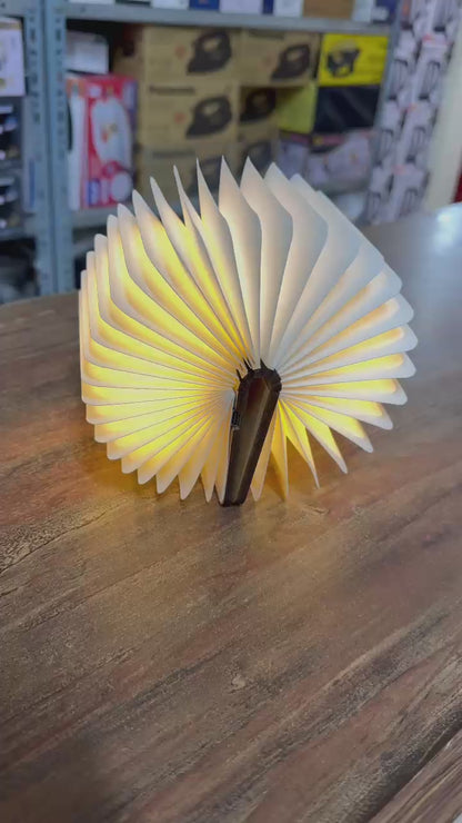 LED Book Lamp – Foldable 360° Decorative Night Light