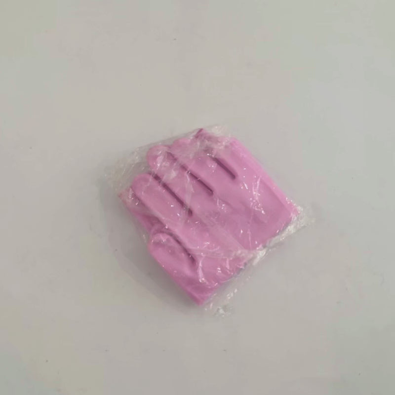 Reusable Silicone Washing Gloves with Built-In Scrubber (Random Color)