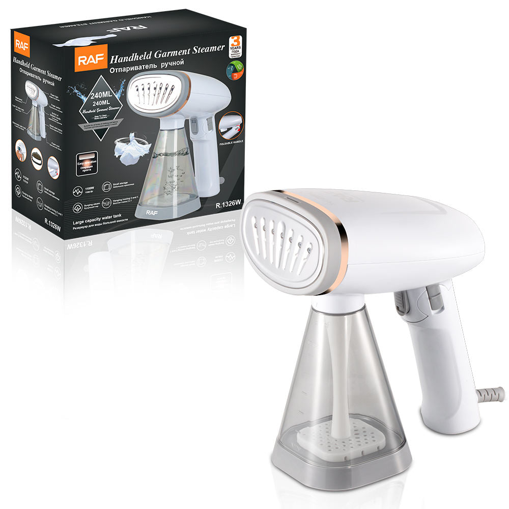 RAF Handheld Garment Steamer Iron 240ML Foldable Portable Steam Iron for Clothes.