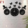 Wooden Islamic 3D Calligraphy Wall Clock