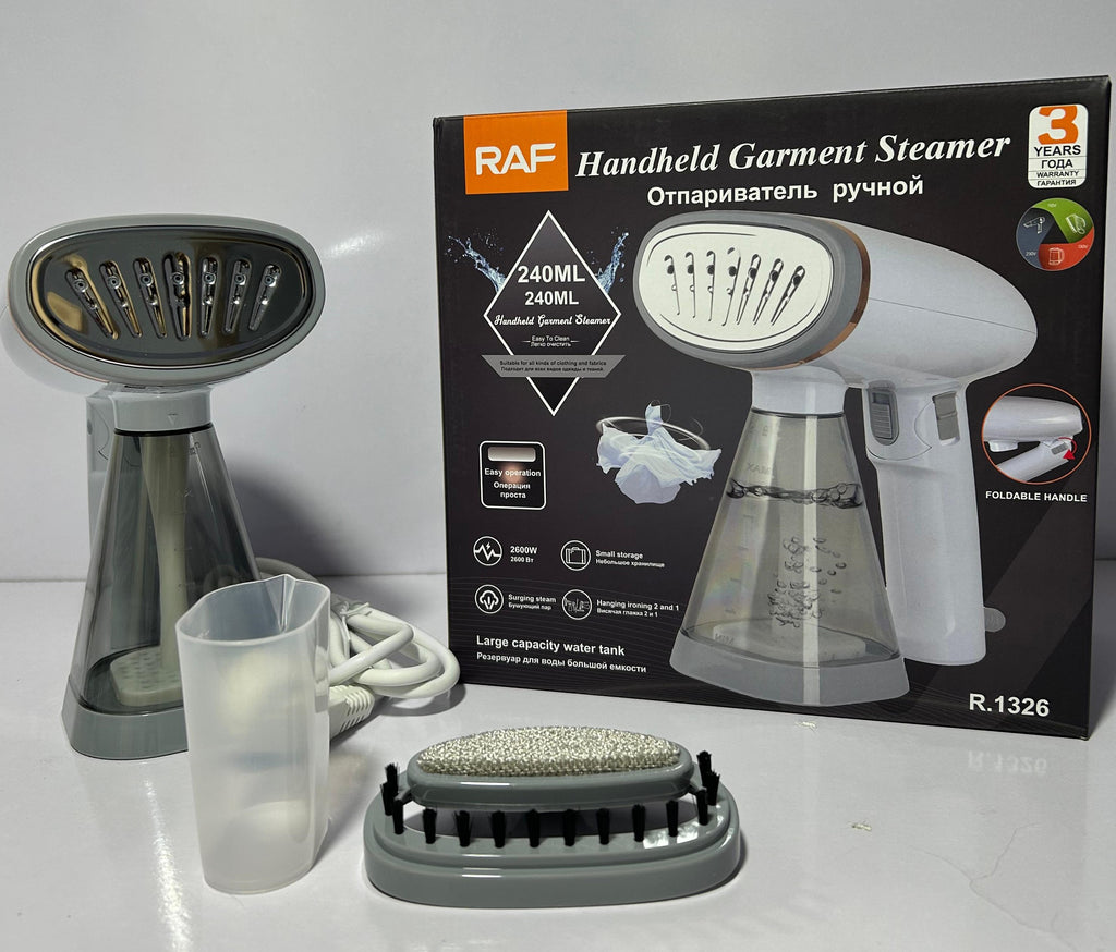 RAF Handheld Garment Steamer Iron 240ML Foldable Portable Steam Iron for Clothes.