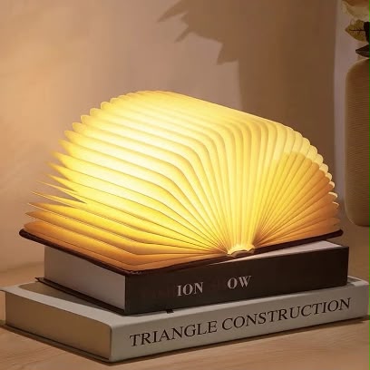 LED Book Lamp – Foldable 360° Decorative Night Light