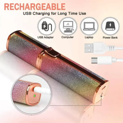 2-in-1 Ladies Facial Hair & Eyebrow Trimmer – Painless Hair Removal ✨