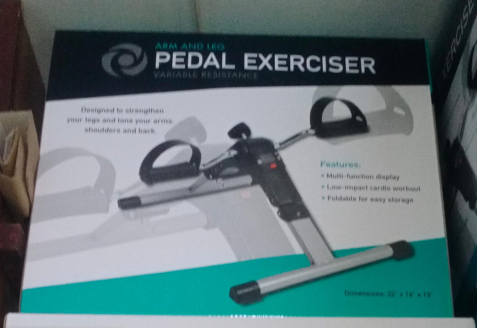 Mini Bike Pedal Exerciser – Digital Meter