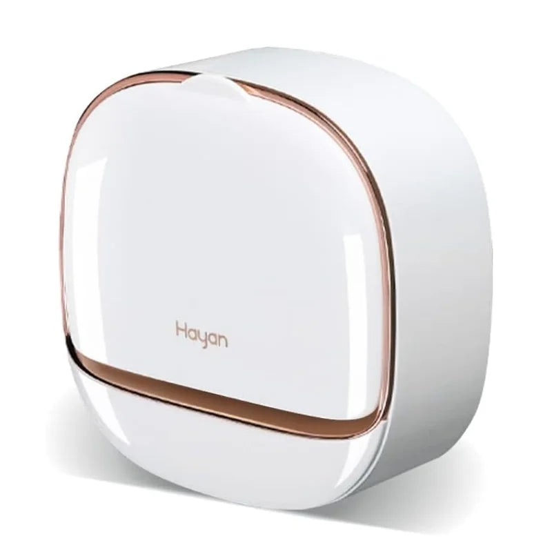 Milky White Self-Adhesive Soap Holder with Lid & Drainage Tray