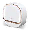 Milky White Self-Adhesive Soap Holder with Lid & Drainage Tray
