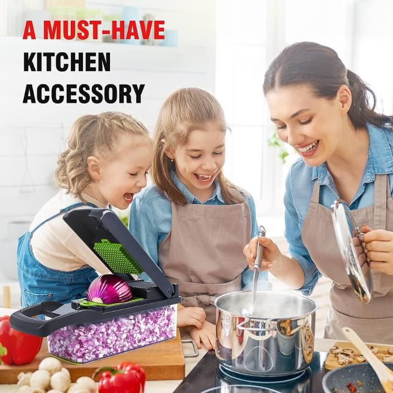 14-in-1 Multifunctional Vegetable Slicer & Chopper | Food Cutter & Grater