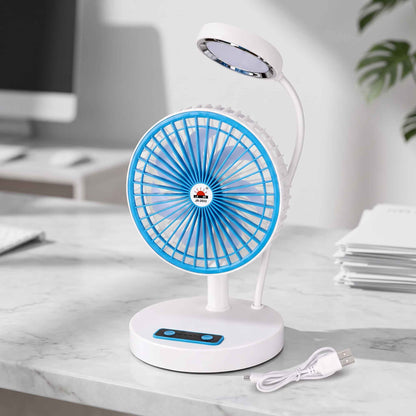 JR-2022 Multifunction Rechargeable Fan with LED Light
