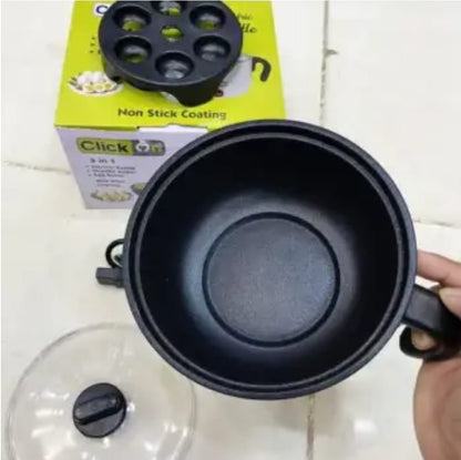 3-in-1 Electric Cooker – Kettle, Noodle Maker & Egg Boiler