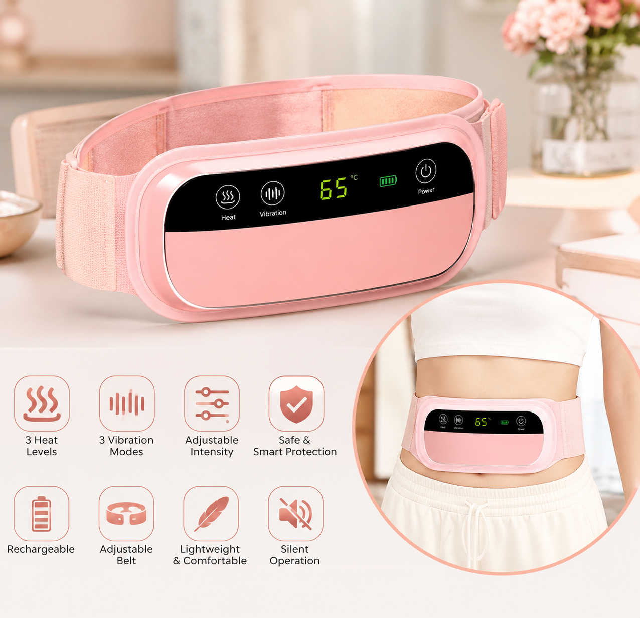 Menstrual Pain Relief Belt – Period Pain Relief