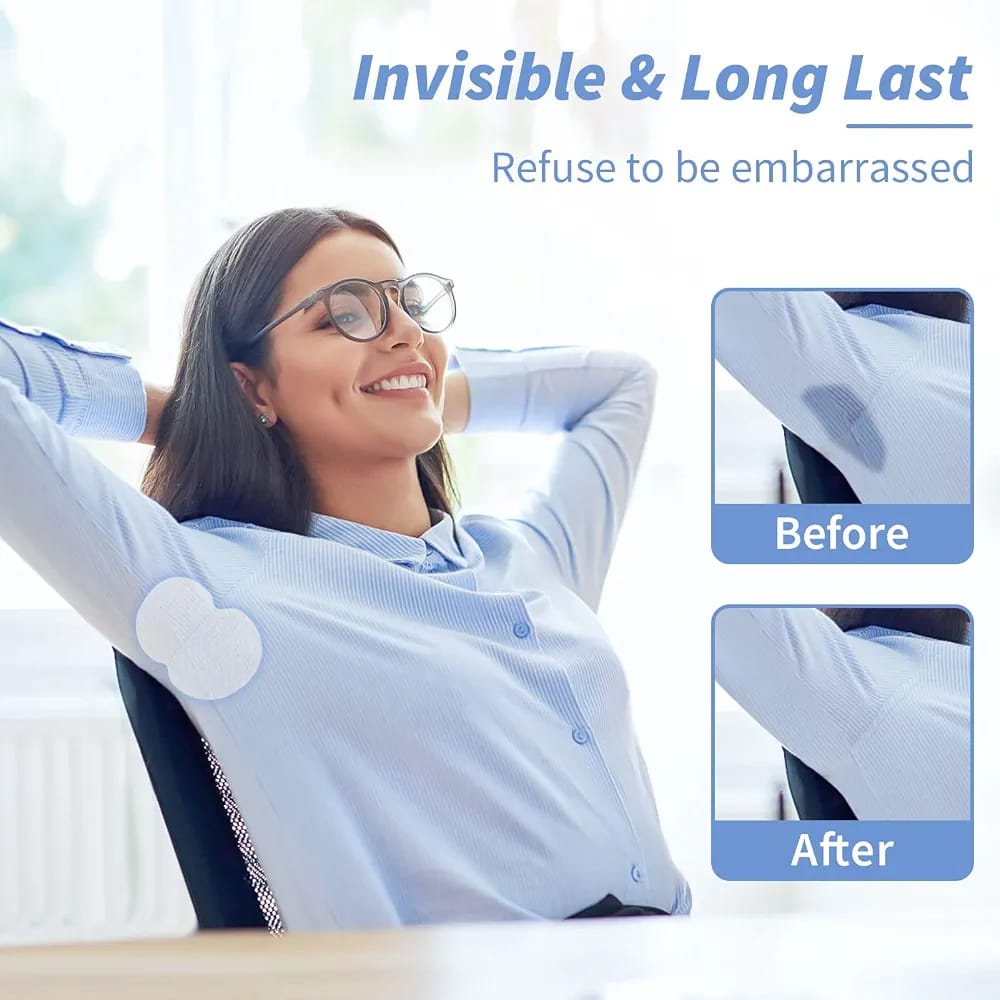 💧 Underarm Sweat Pads – 10 Pcs Disposable Armpit Perspiration Shields
