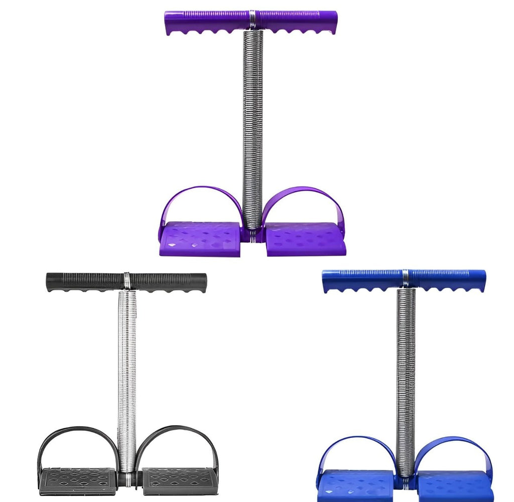 Foot Pedal Resistance Band Elastic Sit-Up Pull Rope Yoga Fitness Gym - Elastic Pull Ropes Tummy Trimmer.
