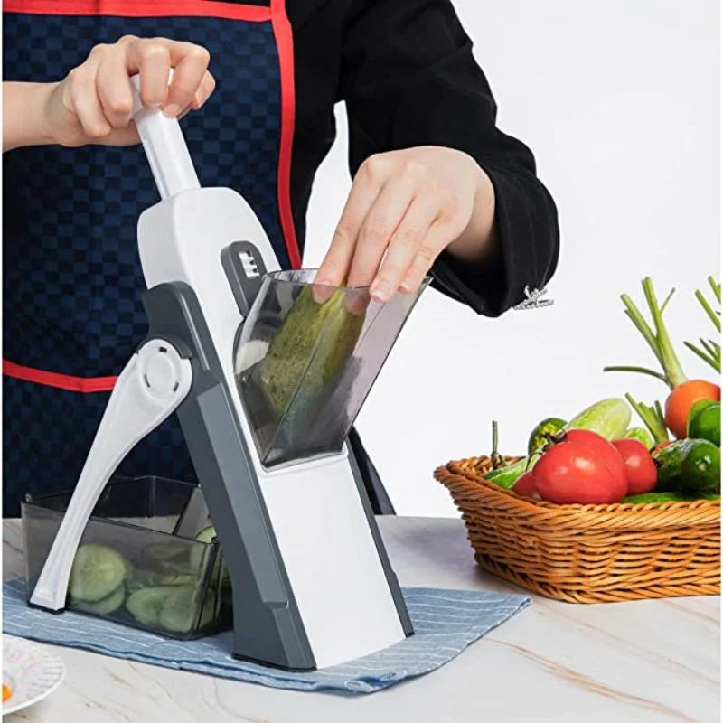 Manual Mandoline Cutter Grinder | Multi-Function Fruit & Vegetable Slicer