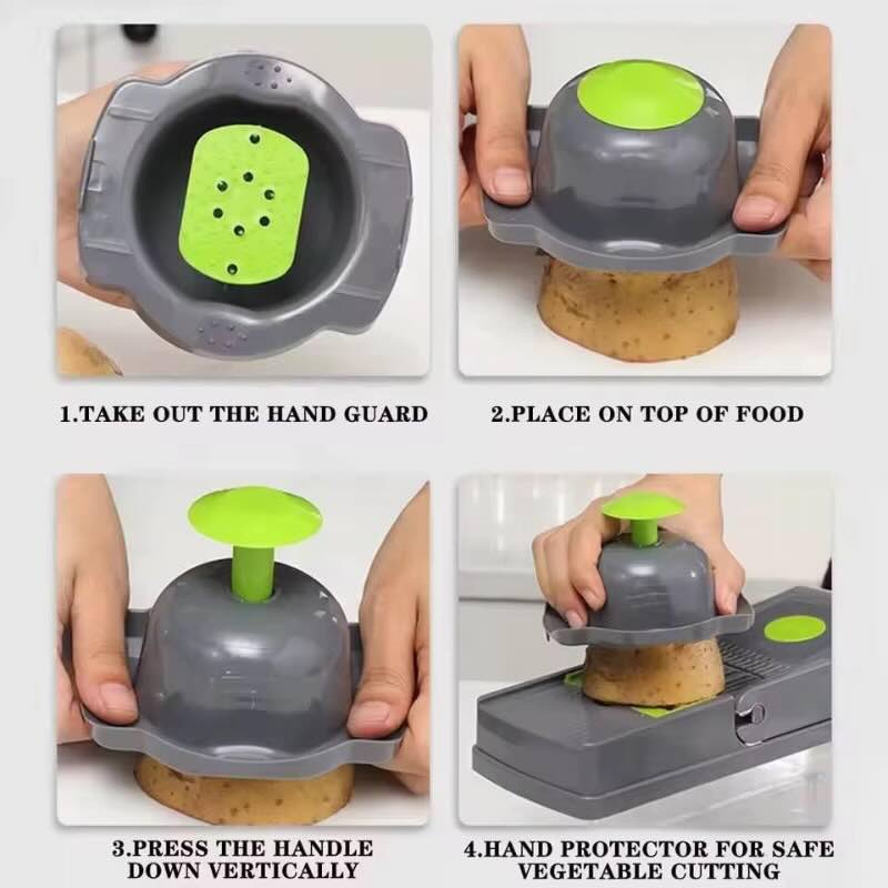 14-in-1 Multifunctional Vegetable Slicer & Chopper | Food Cutter & Grater