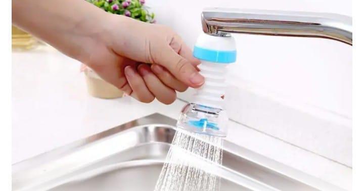 360° Rotatable Faucet Sprayer – Splash Filter